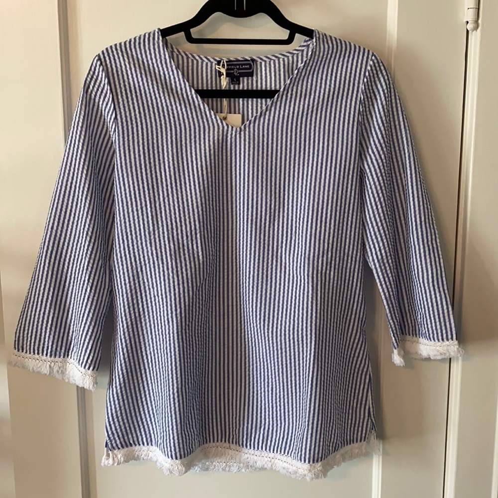 Duffield Lane 3/4 length sleeve blouse